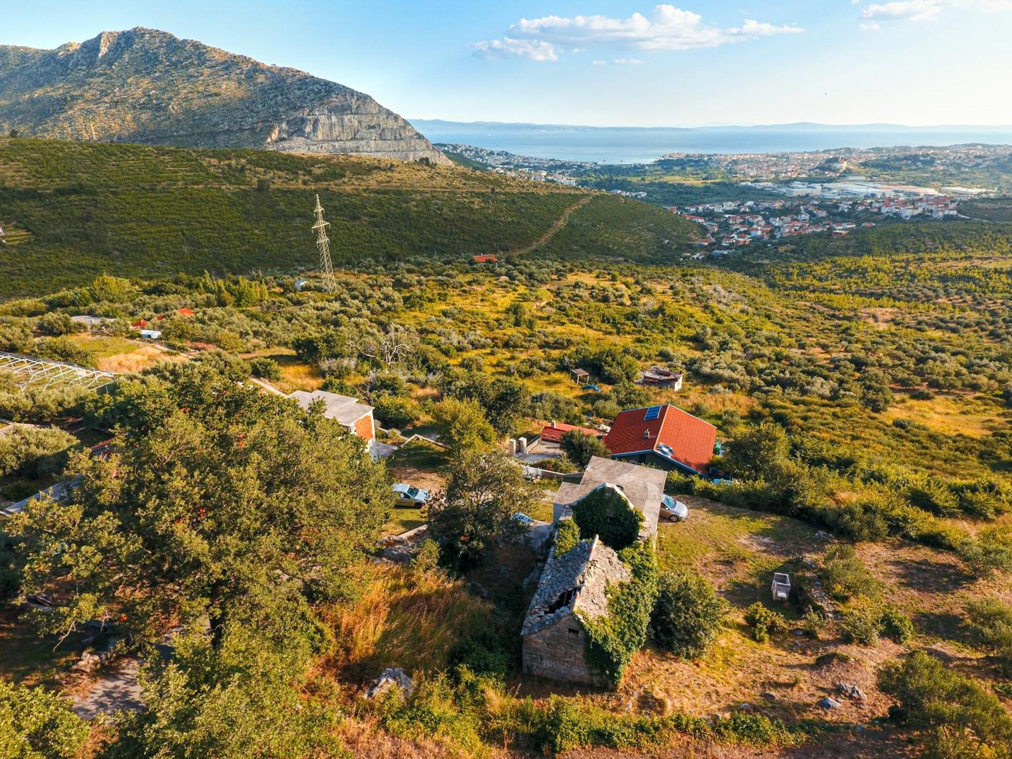 Olive Garden House In Zrnovnica With A View & Bbq Villa Exterior photo